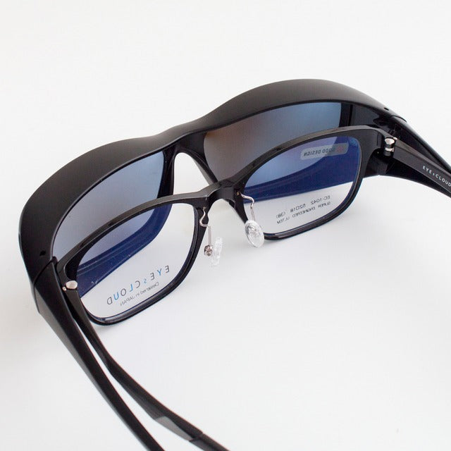 オーバーサングラス ネオコントラスト - 偏光スモーク70 – ちゃんとメガネ